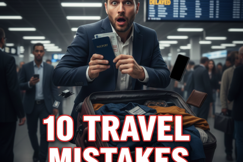 10 Travel Mistakes First-Time Travelers Make